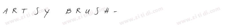 ARTSY BRUSH字体转换